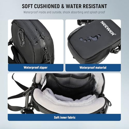NEEWER Camera Sling Bag, Water Resistant Lightweight Compact Travel Case Crossbody for Photographers, Compatible with DJI Osmo Pocket 4 3 iPhone DSLR Mirrorless Small Photography Accessories, PB13 - style: Pb13