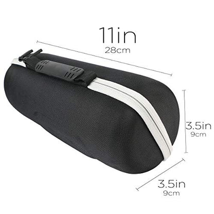 co2CREA Hard Travel Case for JBL Charge 5/4 Speaker, Black+Inside Grey | Portable Travel Bag Replacement with Custom Molded Interior and Handle, Shockproof EVA Shell and Soft Lining - color: Ouside Black and Inside Grey