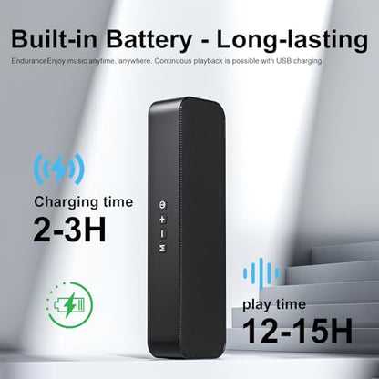 Computer Speakers for Desktop PC,Rechargeable Bluetooth Speaker,Small Computer Soundbar with Stereo & Bass,3.5mm Aux-in,TF Port,Loud Volume for Web Conferences,Teacher,Music (Black) - color: Black