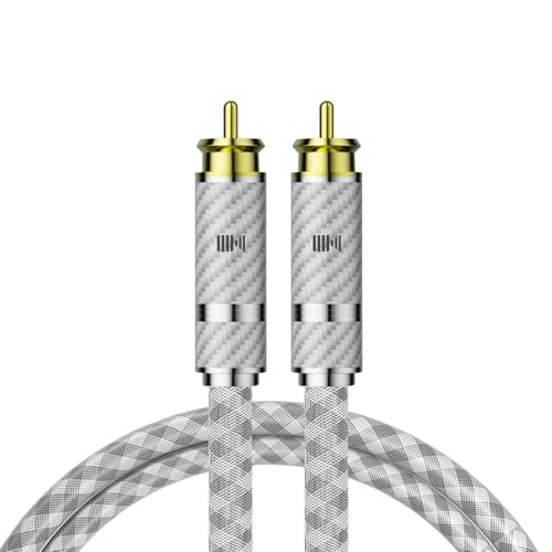 Digital Audio Coaxial Cable 9.8FT, Pristine Sound Quality, Crafted from 4N 99.998% Pure Silver, for high-end Audio Applications, Suitable for Mixing Consoles and Recording Studios - size: 9.8FT/3M