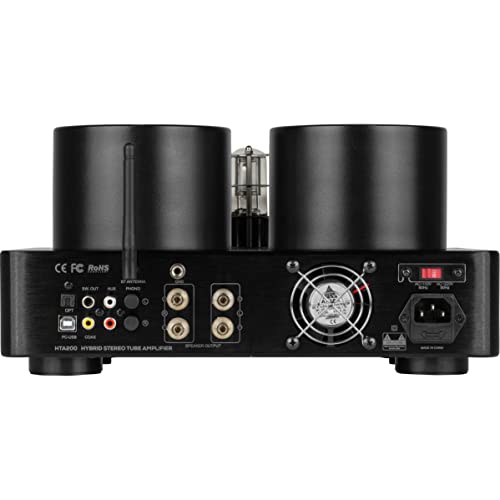 Dayton Audio HTA200 Integrated Stereo Hybrid Tube Amplifier 200 Watts - color: HTA200