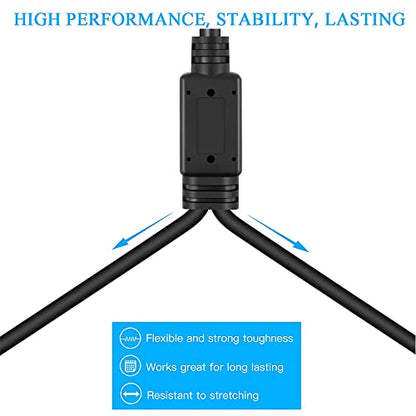 Smithok 1 Male to 2 Female XLR Y Splitter Micrphone Cable, 3 Pin XLR 2 Female to 1 Male, Combiner Y Cord Balanced Mic Audio Cables for Stero Mic to L&R Audio Track(11.8 inches/0.3m)