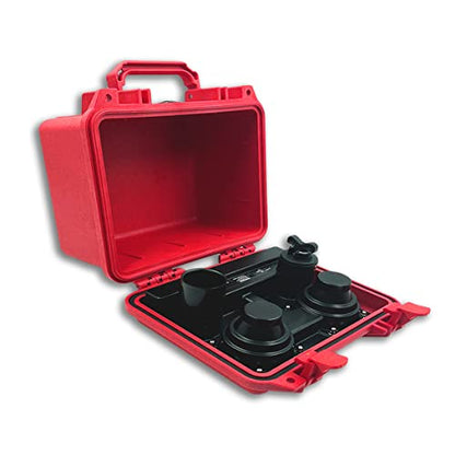 DemerBox: Waterproof, Portable, and Rugged Outdoor Bluetooth Speakers. Loud Sound + Deep Bass, 40+ hr Battery Life, Dry Box + USB Charging, Multi-Pairing Party Mode (Marooga Red, DB2) - color: Marooga Red