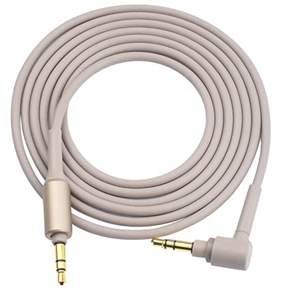 WH1000XM3 Headphone Cable Replacement Aux WH1000XM Audio Cord Compatible with Sony WH-1000XM2 MDR-100ABN WH-H900N MDR-1A Headphones(4.9ft) - color: Grey Glod