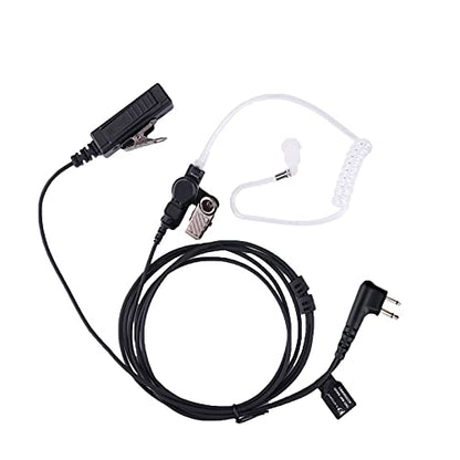 K-Storm Walkie Talkie Surveillance Headset Compatible with Motorola Radio | Acoustic Tube Earpiece with Mic for CP200 CLS1110 DLR1020 XU1100 RDM2070D RDV2080D - color: 1 pack