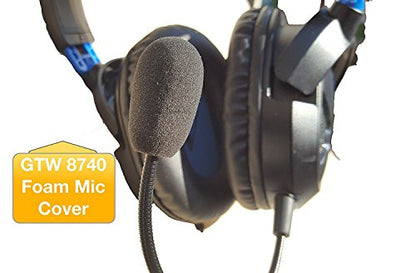 Global Teck Worldwide Foam Gaming Microphone Windscreen Covers 6pk I Compatible with Headphones by Turtle Beach Recon, Elite Pro, Sades SA708, Logitech Prodigy, Kotion G2000, 8740-06 - color: 6-pack