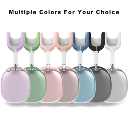 for AirPods Max case Cover,Anti-Scratch Ear Pad Case Cover/Ear Cups Cover/Headband Cover for AirPods Max. Clear Soft TPU and Silicone,Skin Scratch Proof. - color: 3PC-Baby Pink