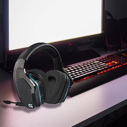 Replacement Ear Pads for Logitech G433 G533 G633 G933 G935 G231 Cooling Gel | Premium Ear Cushions Ear Cups with Thick Memory Foam for Gaming Headset (Black)