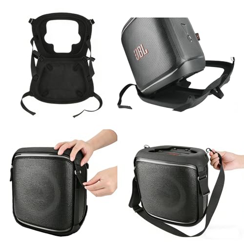 Case Carrying Strap Protector for JBL PartyBox Encore Essential 2 | EVA Hard Travel Case Cover Shoulder Strap Bag Sleeve for Encore 2 Portable Battery-Powered Party Speaker, Black