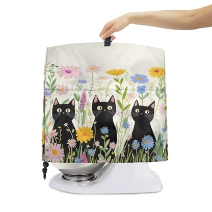 Stand Mixer Dust Cover with Adjustable Drawstring, Blender Cover Mixer Protective Cover Dustproof Stand Mixer Cover Househould Kitchen Items Cute Cat Prints - color: Cute Cat Prints, size: S
