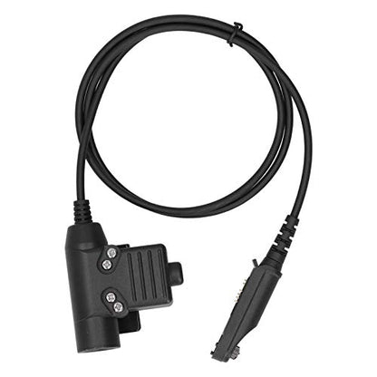 U94 PTT Cable Plug Headset Adapter Compatible for Baofeng UV 9R/UV 9RPLUS/UV XS Walkie Talkie, 3.3ft