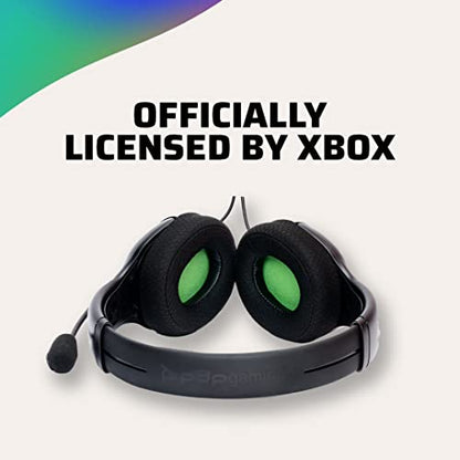 PDP Gaming AIRLITE Xbox Headset with Noise-Cancelling Microphone, Licensed Microsoft Series X|S, Xbox One Accessories, PC/Windows 10/11, Lightweight Wired Power Stereo headphones - Black - color: Black