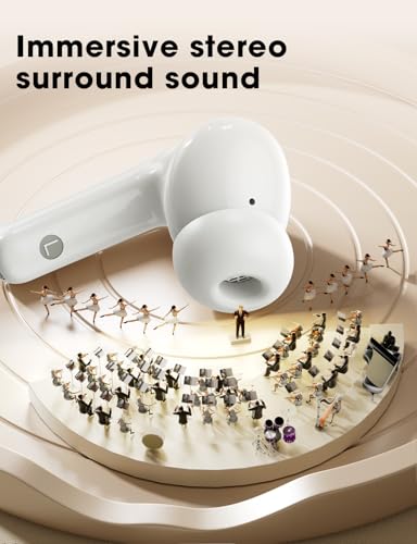 Wireless Earbuds, Hi-Fi Deep Bass Ear Buds, 48H Playtime In-Ear Headphones - color: Rose Pink