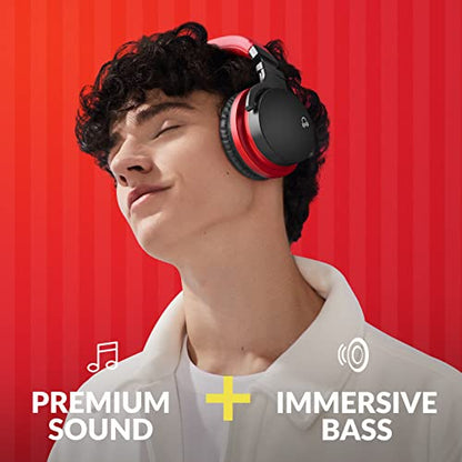 MOVSSOU Million Sold Classic E7 Active Noise Cancelling Headphones | Upgraded HD Sound, Wireless Bluetooth Headphones Over The Ear Unequaled Comfort, Vivid Deep Bass, for Home Office Travel Gift - color: Black