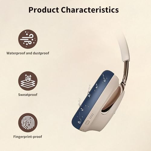 for Bose QuietComfort Ultra Headphones (2nd Gen) Case, 2 Sets Silicone Sweat Cover, KONXISA Eeadphones Protective Case Ear Cushions/Headband, Cover Protector, Washable Scratchproof, Blue
