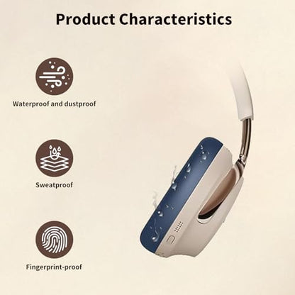for Bose QuietComfort Ultra Headphones (2nd Gen) Case, 2 Sets Silicone Sweat Cover, KONXISA Eeadphones Protective Case Ear Cushions/Headband, Cover Protector, Washable Scratchproof, Blue