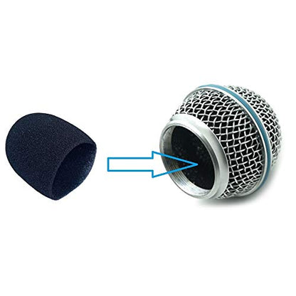 5 Pack Inner Mic Foam Windscreen for Shure SM58, Beta58, PG58 Microphones Cover