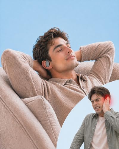Wireless Headset Wireless Headphones Handsfree Call Wireless Earpiece Noise Cancellation Earbud Earphones Mic Compatible with Cell Phones Car Driver Trucker Business Office (Black with Box) - color: Black with box