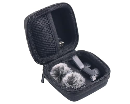 Hard Protective Travel Case Compatible with Wireless Microphones, Boya Wireless Lavalier, Aikela, Leettus, Ejcc, Caiord, Pqrqp, Maybesta, Nptcl, Bulatry, Judkiom, Maxtop Mics,Black(CASE ONLY) - color: Black