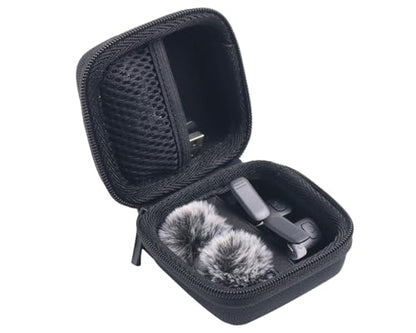 Hard Protective Travel Case Compatible with Wireless Microphones, Boya Wireless Lavalier, Aikela, Leettus, Ejcc, Caiord, Pqrqp, Maybesta, Nptcl, Bulatry, Judkiom, Maxtop Mics,Black(CASE ONLY) - color: Black