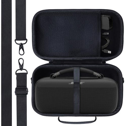 Lebakort Hard Case Compatible with Bose SoundLink Max Portable Speaker, Black Case - color: Black Case