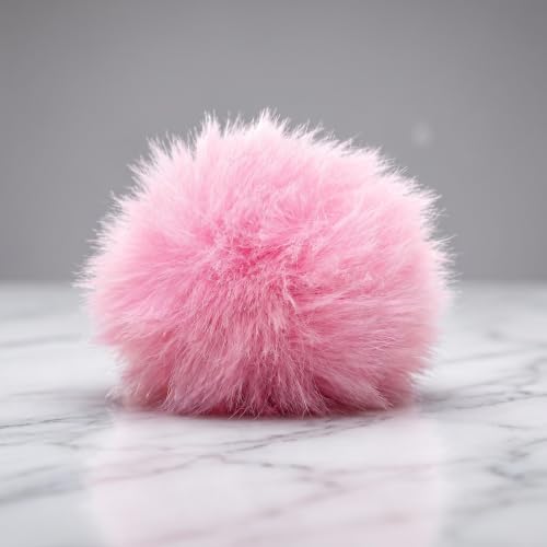 Operitacx 4pcs Furry Lapel Microphone Windscreen - Noise Reduction Wind Muff for Mini Clip-On Lavalier Mic - Compact Pink Microphone Wind Cover for Video Production