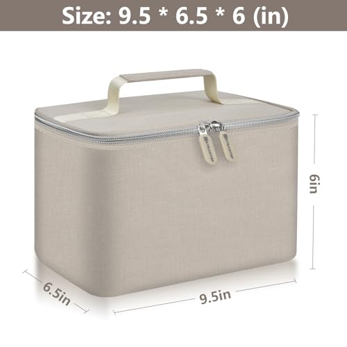 Hand Mixer Storage Case for KitchenAid 5, 6, 7 and 9 Speed Mixers - color: Beige