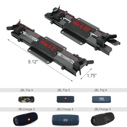 Speaker Mount Wall Ceiling Mount for JBL Charge 4/Charge 5/Flip 6/Flip 5, Wall Bracket Metal Holder for Speaker from 6.85 to 9.2 inches (Black)