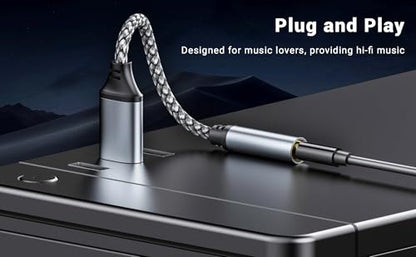 2 Pack USB to 3.5mm Jack Audio Adapter,USB to Audio Aux Headphone Cable | External Stereo Sound Card,USB A to 3.5mm TRRS Female Headset forPS4/PS5/Headphone/Mac/Linux/Laptop/Desktops/Docking Station - size: 2Pack 4 inch