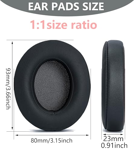 Replacement Ear Pads Compatible with Beats Studio 3 Wireless Titanium Color - color: Titanium Color