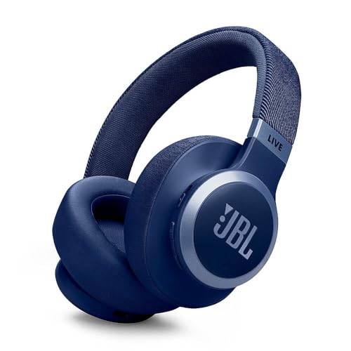 JBL LIVE770NCBLU Live 770NC Wireless Over-Ear Adaptive Noise Canceling Headphones - Blue - color: Blue
