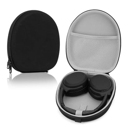 Linkidea Headphones Carrying Case Compatible with Sennheiser PXC 550-II, JBL Tune 710BT, Grado SR60 Case, Protective Hard Shell Travel Bag with Cable, Charger Storage (Black)
