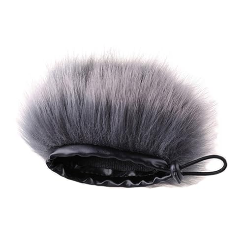 Outdoor Furry Windscreen Windshield Cover Muff for Zoom H1n Handy Recorder Microphone WindShield, Gray