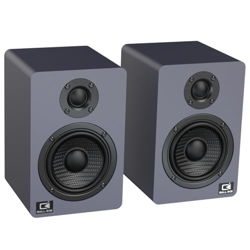 H2 Bookshelf Speakers, 60W Stereo, Record Player/Computers Speakers, DSP, Carbon-Fiber Woofer, Silk Tweeter, Optical/USB-C/AUX, Bluetooth 5.3, Slate Blue - color: slate blue