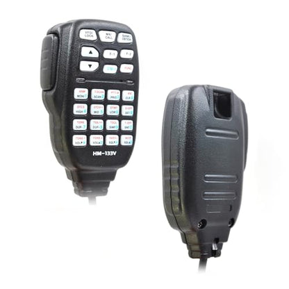 2-Pack HM-133V 8-Pin Mic for Icom ID-800H ID-880H IC-2200H IC-2800H | Thick PU Coiled Cord, Wide PTT Button, RJ45 8-Pin Modular Plug, Clear Audio for Ham Radio & Heavy Duty Use
