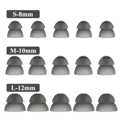 18Pcs Silicone Hearing Aid Domes – Replacement Ear Tips for Behind-the-Ear Hearing Aids, Soft Earbuds with Cleaning Tools & Carry Case, Hearing Aid Accessories for Seniors, 3 Sizes (9/11/13mm)
