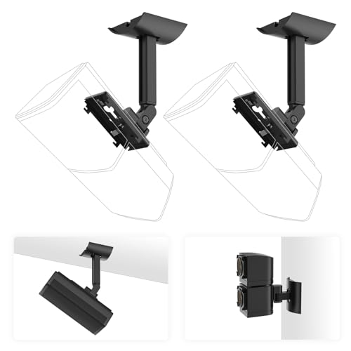 Yimaut 2 Pack Ceiling/Wall Mount Bracket for Bose Cube Speaker, for UB-20, UB20 Series II, WB-50 II, Lifestyle 600, V35, V25, V10, T20, V20, V30, CineMate 520, CM520, Acoustimass Series Black - color: Black