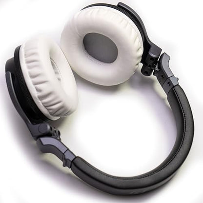 Soft Protein Leather Ear Pads for Pioneer HDJ CUE1 Cue One, HDJ500 DJ Headphone (White) - color: White