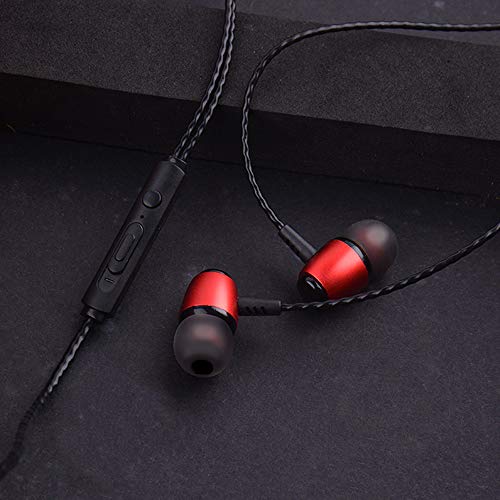 JacobsParts 2-Pack Earbuds in-Ear Sound Isolating Headphones Headset Ear Buds with Mic & Volume, Silver - color: Silver