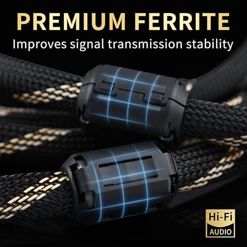 10 AWG 2Pack Audiophile Speaker Cable – Speaker Wire with Banana Plugs,4N OFC Core,Nylon Braid,Audio Wire,Compatible with Amplifier,Speakers,AV Receiver& Home Theater（8.2ft/2.5m） - size: 8.20ft/2.5m, style: 4N 10AWG