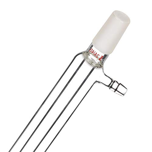 StonyLab Borosilicate Glass Liebig Condenser with 24/40 Joint 400mm Jacket Length Lab Glass Condenser - size: 400 mm