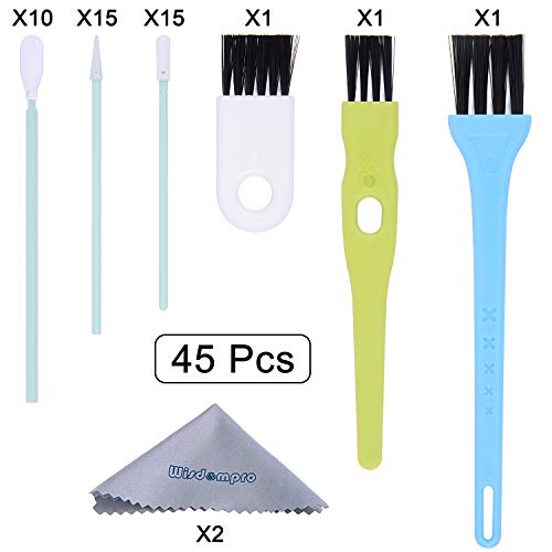 Wisdompro 45 Pcs Cell Phone Cleaning Kit, Cleaning Tool Set for Electronics | USB Charging Port Cleaner, Headphone Jack Brush Tools for iPhones, AirPods, Phones, Earbuds, Tablets, Laptops, Keyboards
