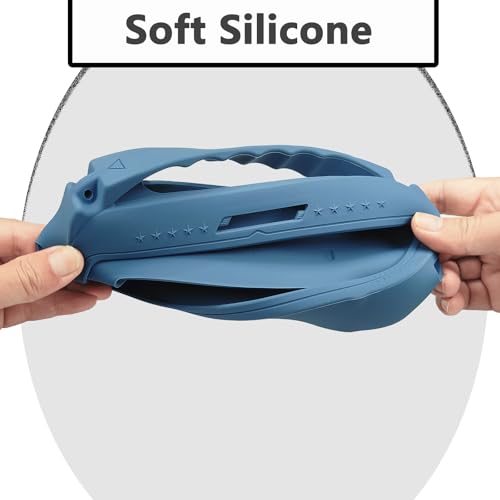 JCHPINE Silicone Cover and Carrying Case for Bose SoundLink Flex Speaker | Protective Cases with Handle and Shoulder Strap, Soft Silicone Cover and Hard Travel Case (Blue) - color: Blue Case