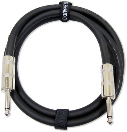 Speaker Cable 1/4 inch to 1/4 inch - 12 AWG Professional Bass/Guitar Speaker Cable for Amp - Black, 6 Ft - color: Black (12 AWG), size: 6 feet