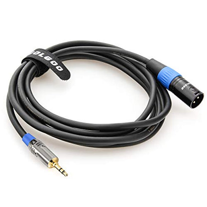 JOLGOO 3.5mm to XLR Cable, Unbalanced 1/8" Stereo Plug to XLR Male Microphone Cable, XLR to 3.5mm Cable, Compatible with iPhone, iPod, Computer, Video Camera, and More, 10 Feet - size: 10 Feet, style: 3.5mm to XLR Male