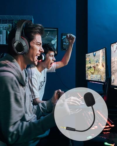 Replacement Microphone for Turtle Beach Ear Force XO Three XO Four Stealth Recon 150 50 50X 50P 60P Xbox One 400 420x 450 500p 520 Gaming Headsets Boom Mic for PS5 PC, 3.5 mm Jack
