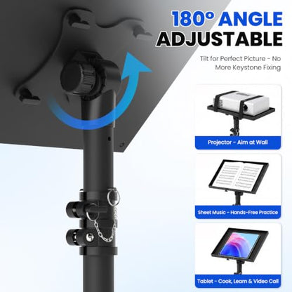 Projector Stand Tripod Laptop Stands Height Adjustable - size: B：23.5"-63.5"