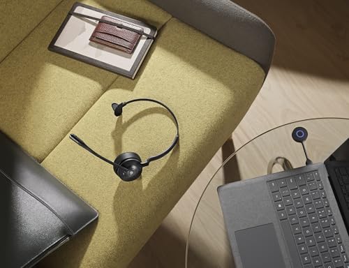 Jabra Engage 55 SE (Second Edition) Single-Ear Wireless Headset w/Link 400 USB-C DECT Adapter – Noise-Cancelling Mic, Extensive Range – Works with All UC Platforms Like Google Meet & Zoom, Black - size: USB-C Adapter, style: All Platforms