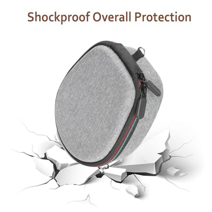 Hard Case Compatible with AfterShokz Trekz Air/Aeropex/Titanium Mini Open Ear Wireless Bone Conduction Headphones AS650 / AS800, EVA Storage Pouch for Charging Cable, Gray - color: Gray