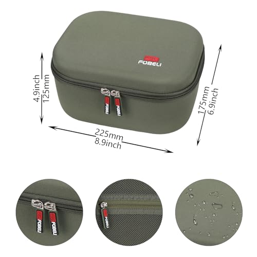 FBLFOBELI Hard Case for Walker's Razor Slim/Howard Leight Shooting Ear Protection Electronic Shooting Muffs Earmuff - color: Army Green